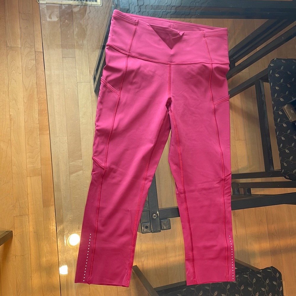 Lululemon Fast and free high rise crop 19”